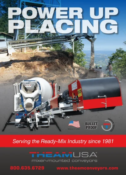 THEAM USA Power Up Placing ad with a conveyor truck at a home site