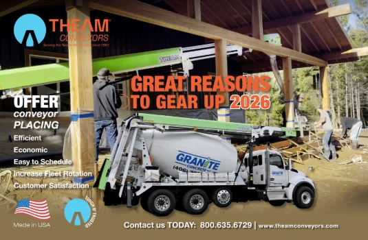 THEAM ad: great reasons to gear up for 2026 with conveyor placing